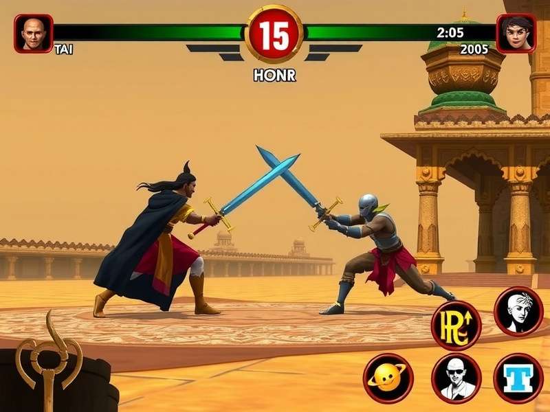 Rajput Champion S Arena gameplay screenshot showing two warriors battling